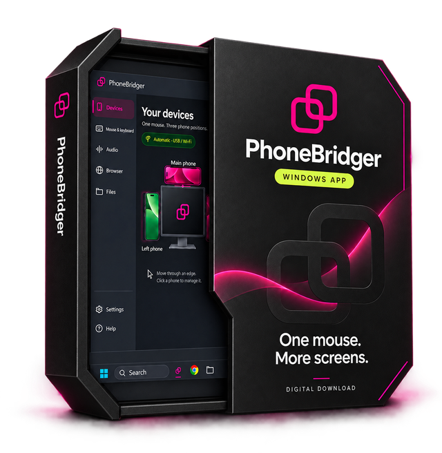PhoneBridger software package illustration